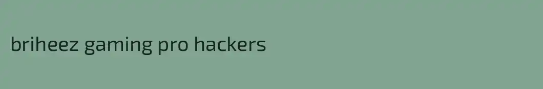 briheez gaming pro hackers